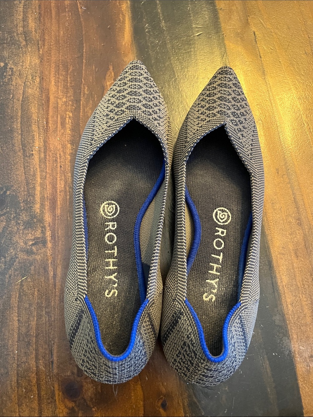 Rothy’s Walnut Python pointed flats - Picture 9 of 13
